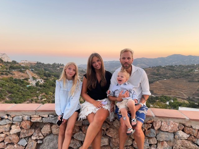 Manne Forssberg med familj